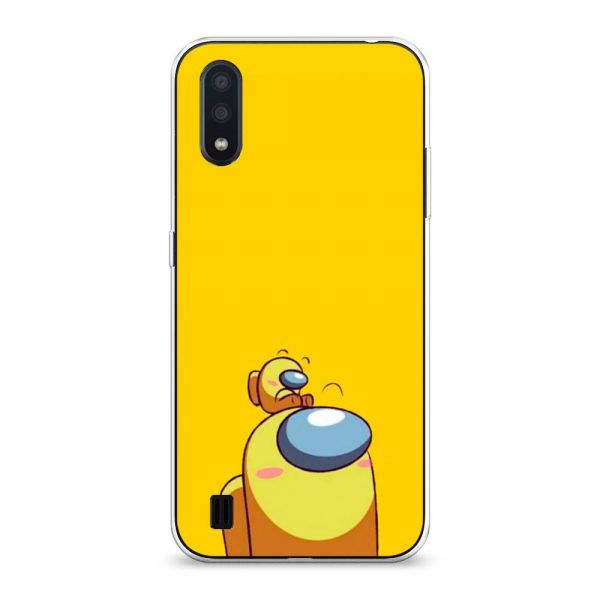 Silicone case Yellow and son for Samsung Galaxy A01