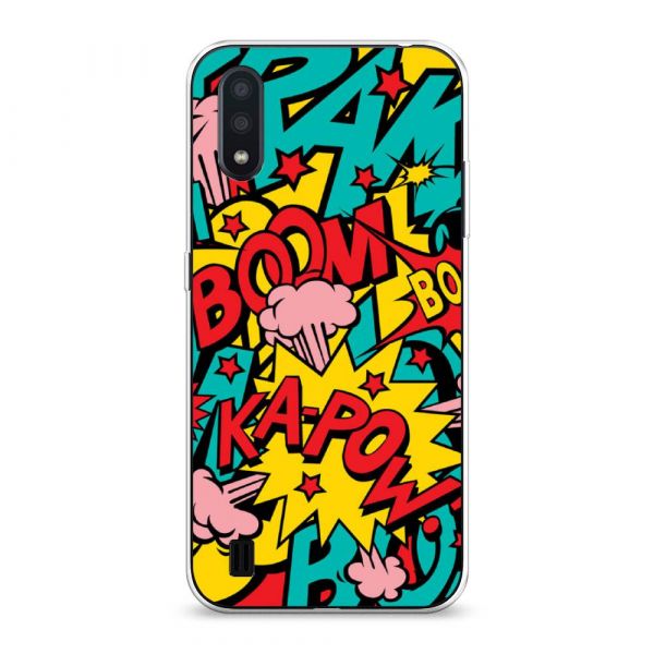Silicone Case Poster pop art for Samsung Galaxy A01
