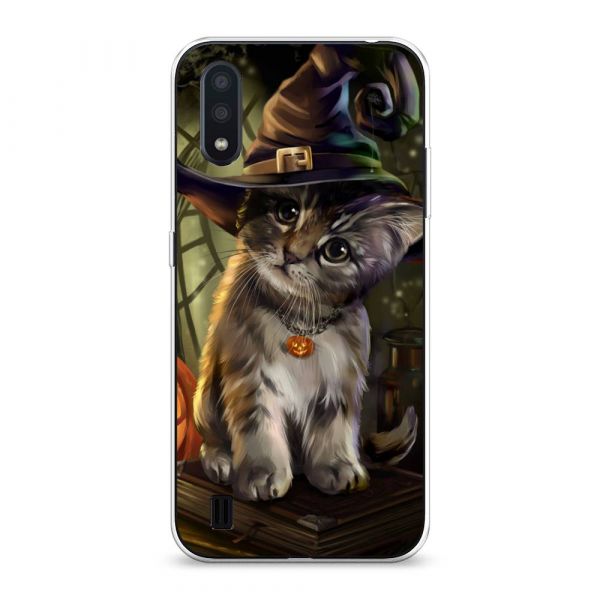 Halloween Cat Silicone Case for Samsung Galaxy A01