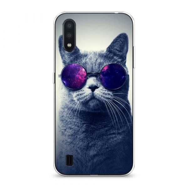 Silicone Case Space Cat for Samsung Galaxy A01