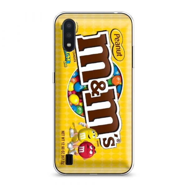 Silicone case M&Ms yellow for Samsung Galaxy A01