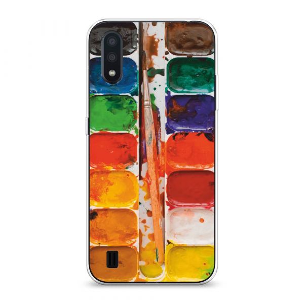 Silicone Case Watercolor for Samsung Galaxy A01