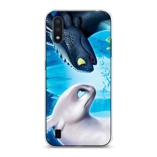 Toothless and Light Fury silicone case for Samsung Galaxy A01