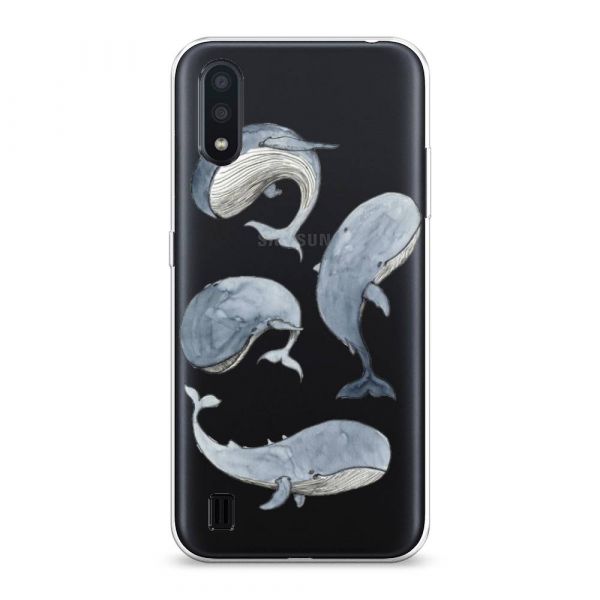 Silicone Whale Case for Samsung Galaxy A01