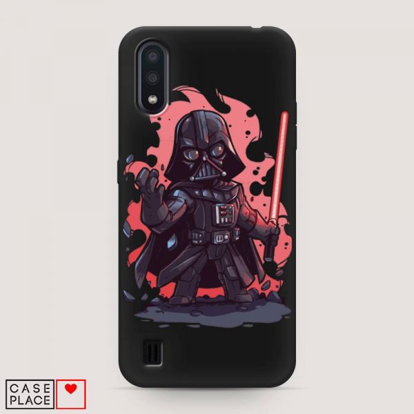 Matte silicone case Darth Vader art for Samsung Galaxy A01