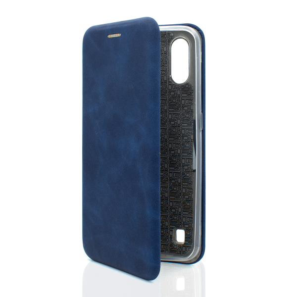 PU Leather Flip Case for Samsung Galaxy A01 Blue Marble