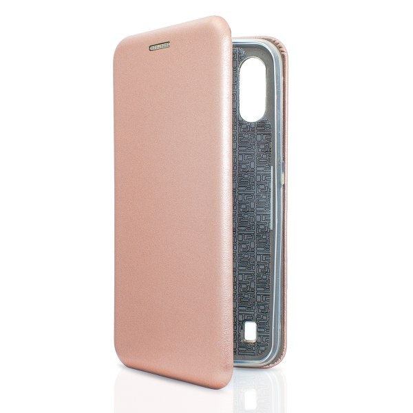 PU Leather Flip Case for Samsung Galaxy A01 Rose Gold