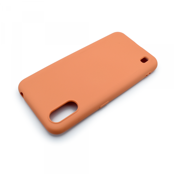 Soft Touch Silicone Peach Case for Samsung Galaxy A01