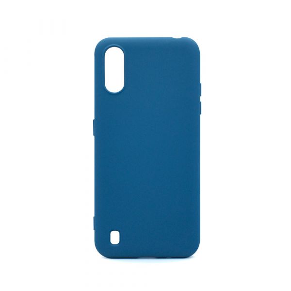 Silicone Grey-Blue Soft Touch Case for Samsung Galaxy A01