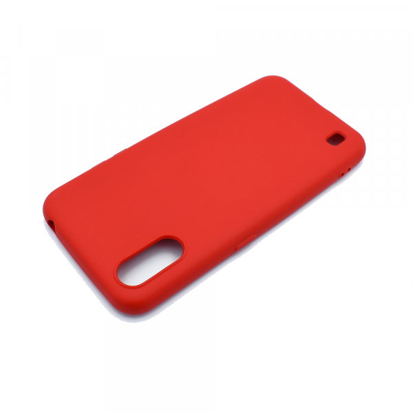Soft Touch Silicone Red Case for Samsung Galaxy A01